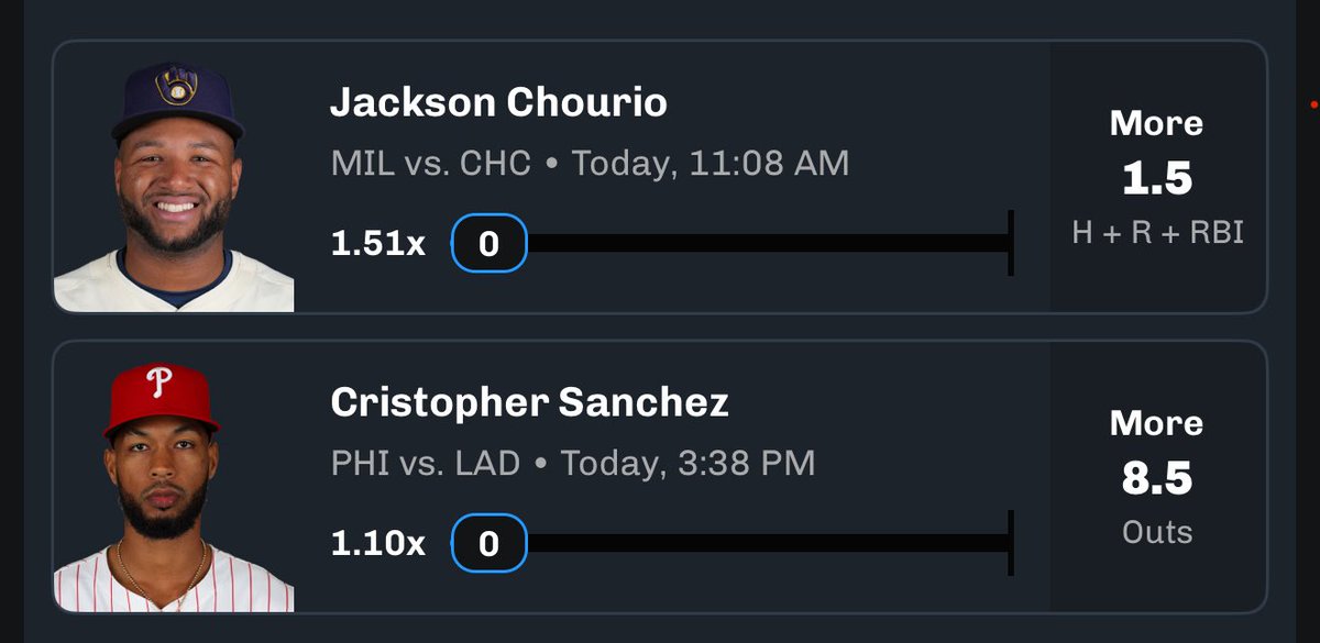 Daijon_Locks's tweet image. CHALKBOARD BANKROLL BUILDERS🏆

Jackson Chourio “O” 1.5 HRR 
Cristopher Sanchez “O” 8.5 PO⚓️

————————————————

Freddy Peralta “O” 2.5 Strikeouts ⚓️
Aaron Judge “O” 1.5 HRR 

❤️ IF TAILING! 

#GamblingX #GamblingCommunity #Chalkboard #MLB