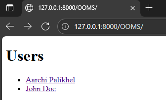 AarchiPalikhel's tweet photo. This challenge is accelerating! Day 7 was all about making the application interactive. It was rewarding to see the user list turn into clickable links that correctly route to a new page showing detailed info. #LUD7 #LearningUtsav2025 #FestivalOfLearning #pythonlearning https://t.co/mQGkL3edfY