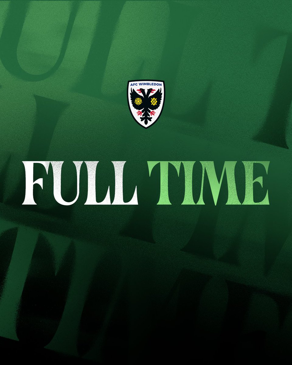 AFCWimbledon's tweet image. FOUR LEAGUE WINS IN A ROW 🔥🔥🔥🔥

#AFCW ⚫️🟢