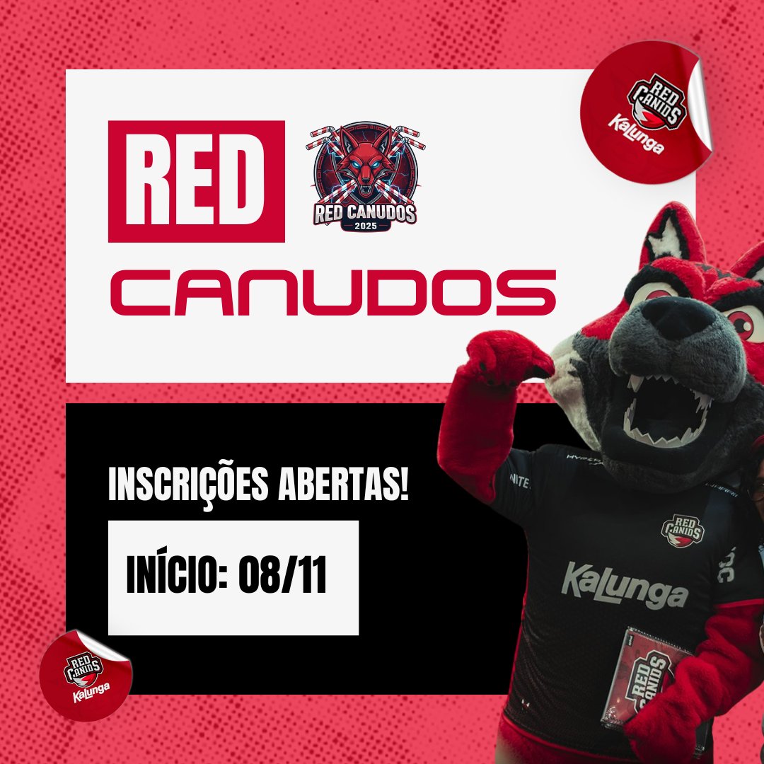 O maior campeonato da Matilha está de volta – e dessa vez com uma nova identidade!  O RED Canudos é o torneio de League of Legends já tradicional entre nossa torcida, e neste ano chega em uma edição ainda mais especial.

👉 Se você é torcedor da RED, independente do elo, pode