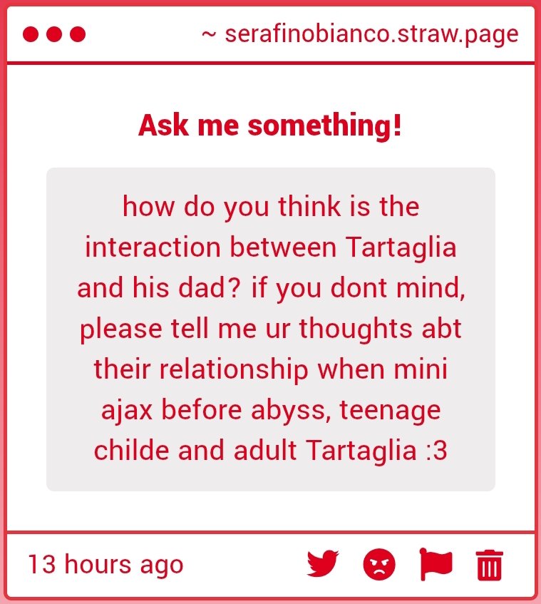 interesting question, anon. i've actually talked about this topic more than once in other tweets (i am linking them in the comments↴)
there's not much i wish to add, but i believe ajax used to have a very special connection with his father when (1/17)

serafinobianco.straw.page