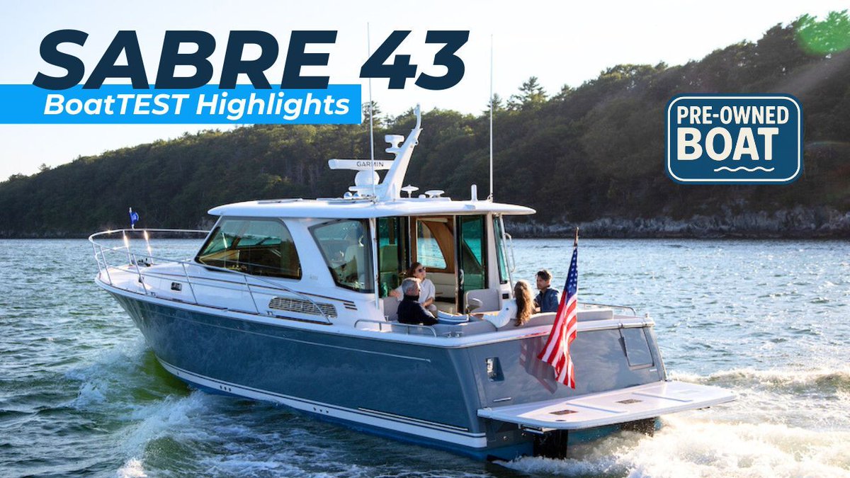 We’re rolling out a new video series at BoatTEST: walkthroughs of select pre-owned boats currently on the market.  Sabre 43 Salon Express a Downeast-style cruiser showing just a handful of hours on her engines.  Watch our highlights  🎬  
buff.ly/smyucfm