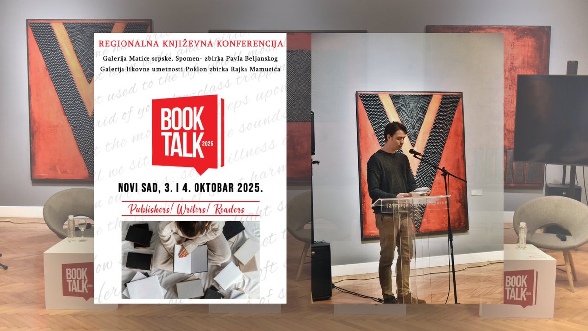 ColorMediaCom's tweet image. Reči su odjeknule, razgovori ostavili trag! #BookTalk2025 u #GalerijaMaticeSrpske doneo je dva dana inspiracije i dijaloga. Vidimo se na #BookTalk2026!
#NoviSad #MaticaSrpska #knjizevnost