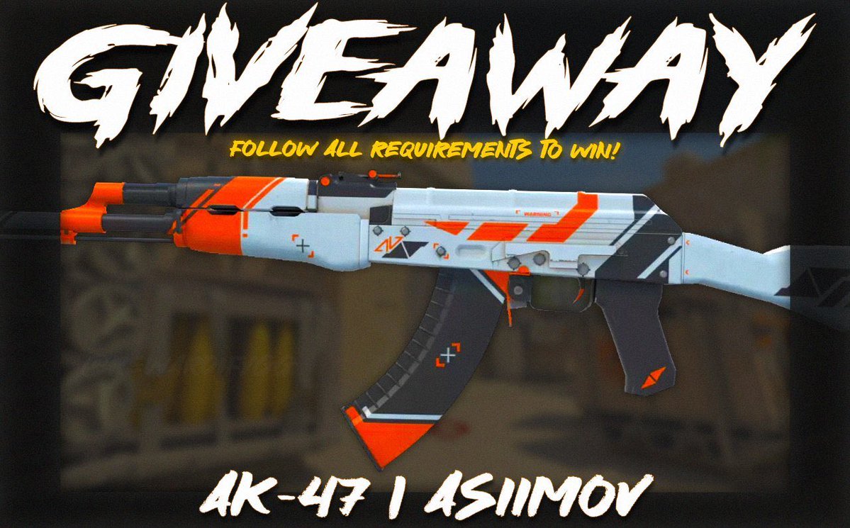 💸 AK-47 | Asiimov [$40] 💸
👑 CSGO/CS2 Skin Giveaway 👑

⏩ Follow <a href="/RewardifyGG/">Rewardify.gg 🎉</a>
🔁 Retweet
⬇️ Like + Subscribe ⬇️
youtu.be/7jrLODpzbVw?si…
📺 Watch the entire video to the end

🔜 Winner will be picked in a few days! GL!
#CS2 #CS2Giveaway #Giveaway