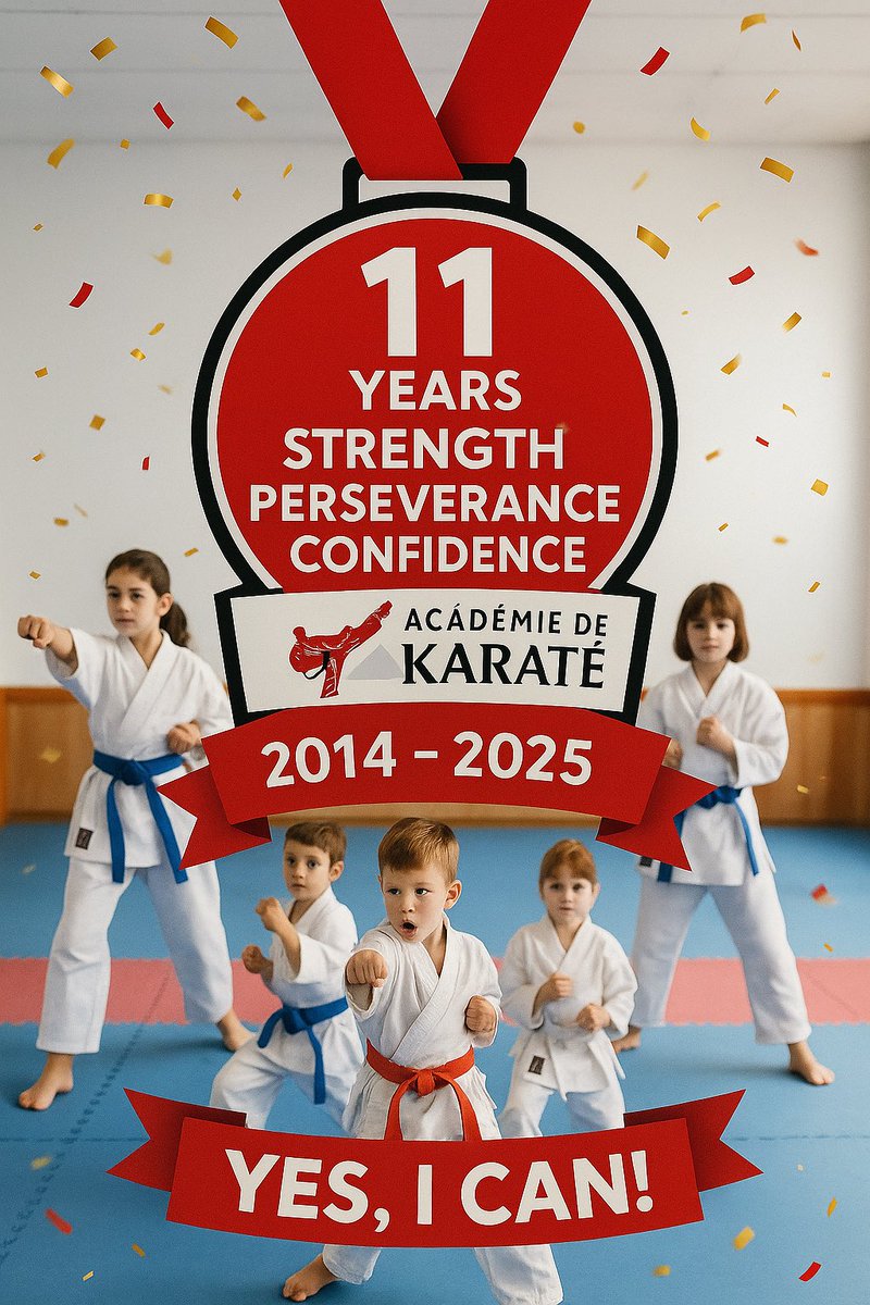 🥋✨ 11 Years Strong! ✨🥋
On October 4, we celebrate 11 years of Académie de Karaté.
From our very first class to today, we’ve grown, learned, and built a true karate family. ❤️

💪 We’ve watched kids grow into confident teens.
#karate #martialarts #montreal