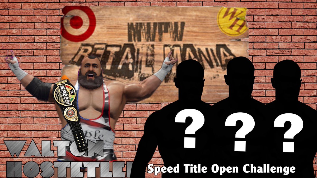 Then we will have Walton Hostetler defending his Speed title one final time in a Fatal 4 Way under Speed Rules!