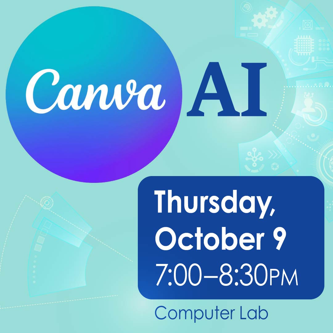 friscolibrary's tweet image. Learn the basics of Canva and explore its AI design tools to create stunning graphics for docs, posters, and more!

🗓️ Thursday, October 9 | 7:00–8:30 PM

bit.ly/46PlerE

#DesignWithCanva #FriscoLibrary #CanvaClass #AIDesign #CreativeTools