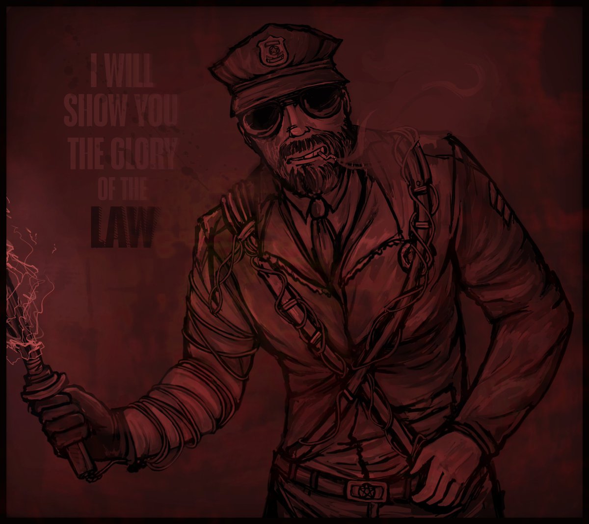 Isasik_0's tweet photo. stupid cop 
#TheOutlastTrials #lelandcoyle #outlasttrials #Outlast https://t.co/yhT0zqkIvC