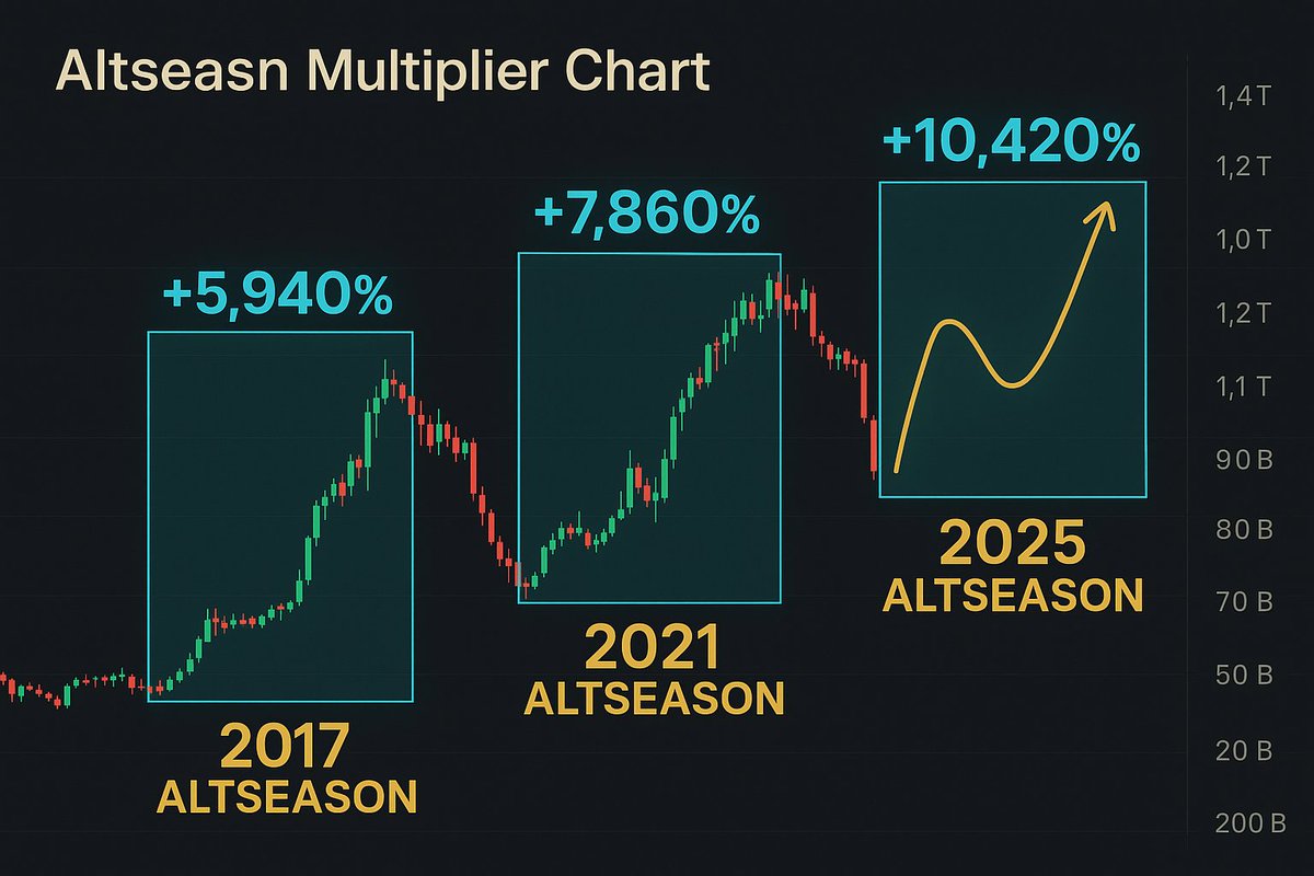 Altseason doesn’t wait for anyone

ETH is breaking out

Lowcaps are flashing the same setup as 2021

This is your last calm before the storm 👇🧵