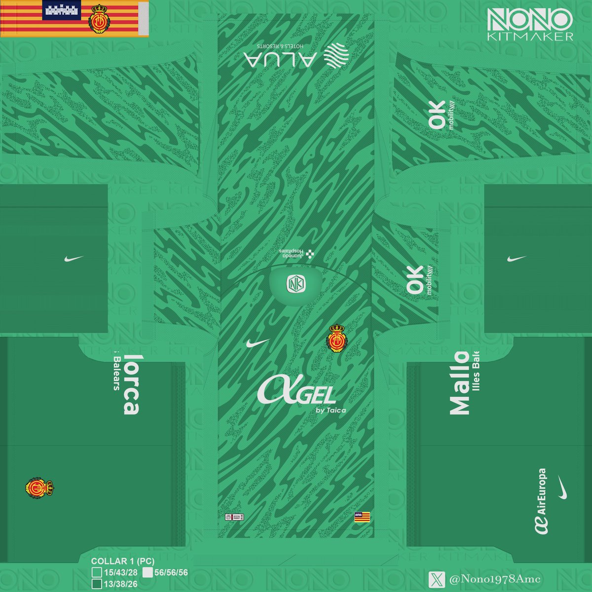Nono1978Amc's tweet image. Os subo al drive de @LaLiga nuevo kit de portero verde del @RCD_Mallorca estrenado hoy frente al Athletic club.
Descargar/Download: drive.google.com/drive/u/1/fold…