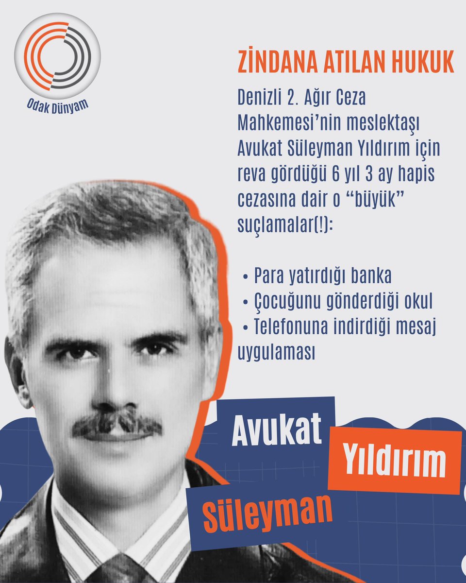 Mağdurun adı Süleyman Yıldırım... 56 yaşındaki avukat için doktorlar ‘Hareket dahi edemez’ derken, <a href="/ADLITIPKURUMU/">Adli Tıp Kurumu</a> İstanbul’a gelmesini şart koşuyor.”

<a href="/adalet_bakanlik/">T.C. Adalet Bakanlığı</a>

TutukluAvukat YoğunBakımda