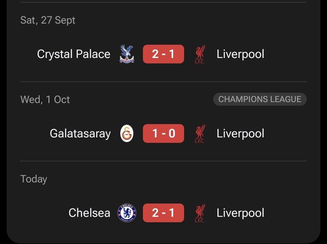 25/26 Liverpool needs to be studied. Like wdym we went from 7 wins in a row to 3 losses in a row 😭😭😭