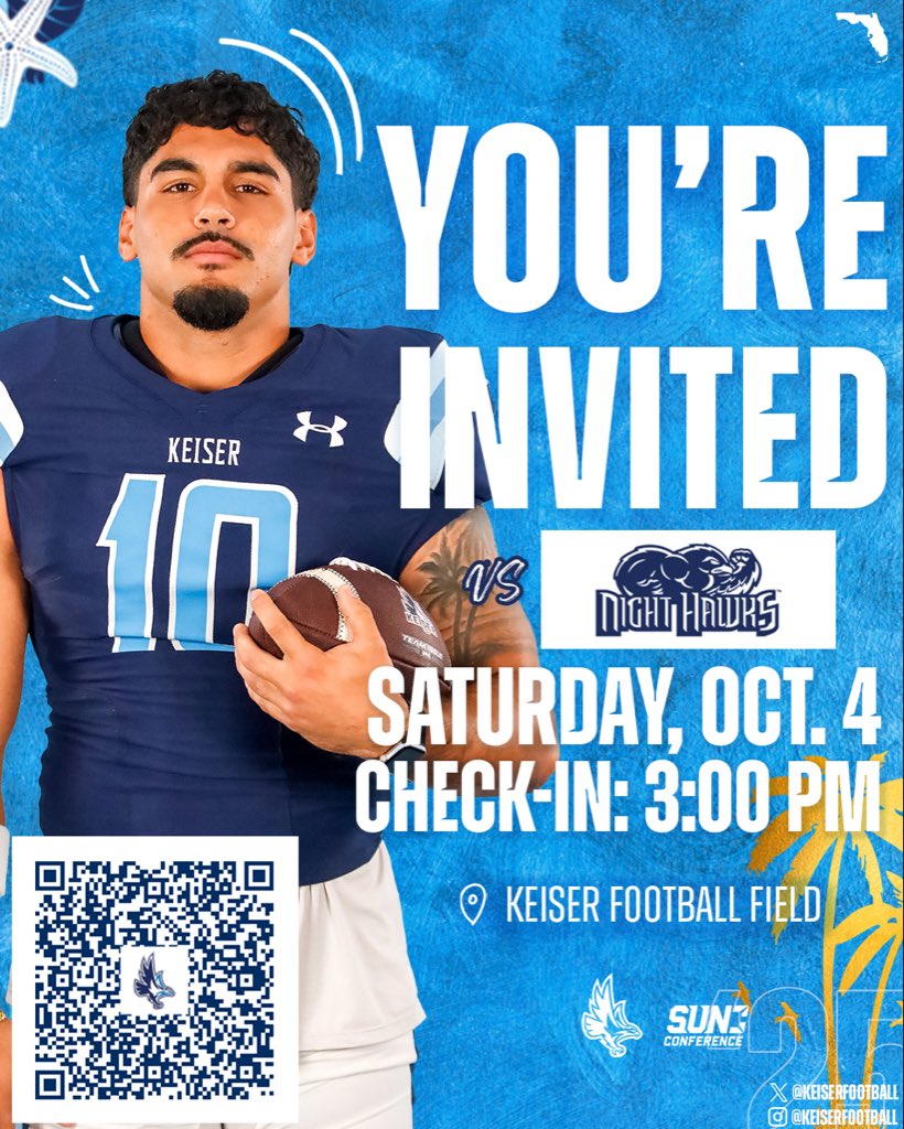 KeiserFootball's tweet image. In 15 mins RECRUITS check in will begin in front of the football facility❗️We look forward to seeing each of you today. #GRIT #SeahawkFast 🦅💨