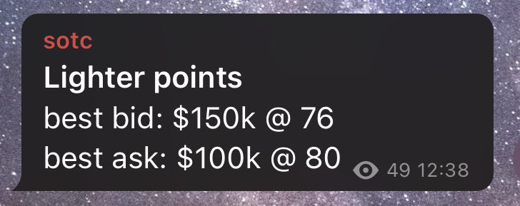 cube069's tweet image. Soon @ 100 per point