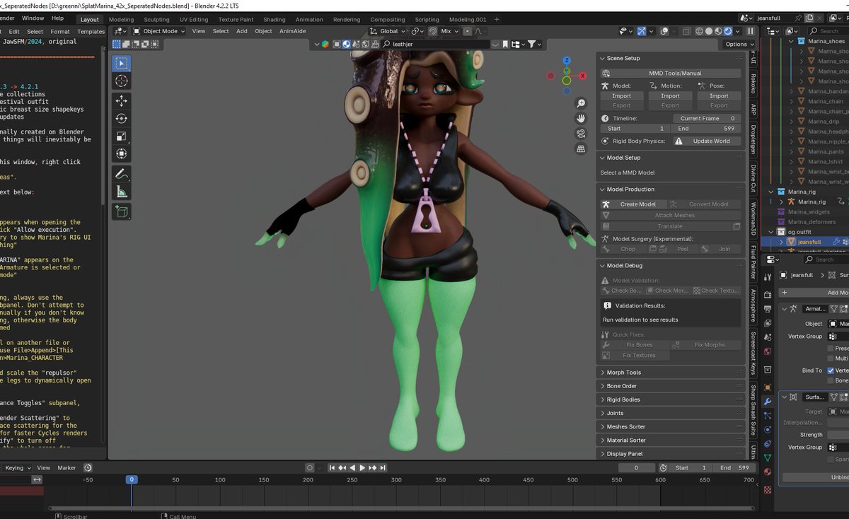 forgot i was working on getting her base outfit on this model 
almost done