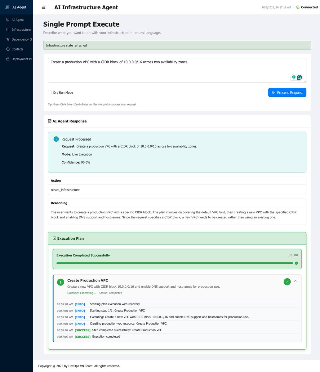 quanhuynh_x's tweet image. How to Create a Virtual Private Cloud (VPC) with an AI Agent. Use the AI Infrastructure Agent to build a production-ready VPC with public/private subnets, gateways, &amp;amp; multi-AZ setup via simple natural language commands. #AI #Agent #DevOps