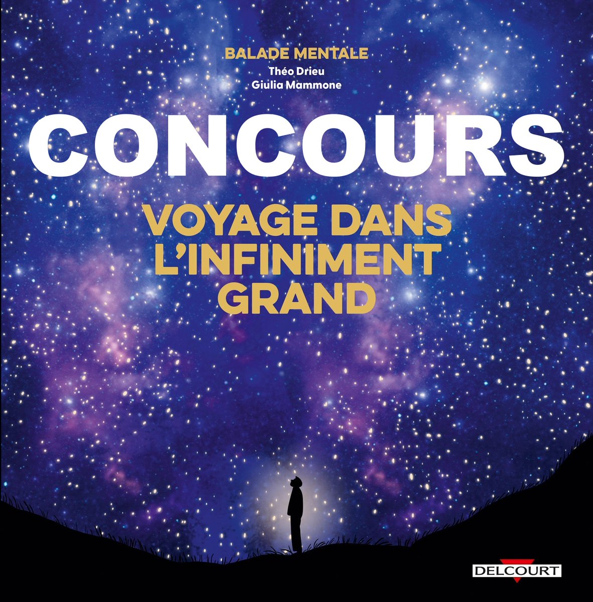 Rappel de #CONCOURS !🎁

🌌Remportez la B.D "Balade mentale : voyage dans l'infiniment grand", de Théo Drieu (@baladementale) et Giulia Mammone !🪐

editions-delcourt.fr/series/serie-b…

Pour participer : abonnez-vous à notre chaine YT 
youtube.com/c/BigBangScien…
&amp; MP🙂

Tirage le 10/10/2025 🤞