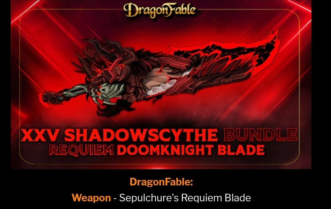 Nurse_AE1's tweet image. Hello everyone! We’ve ordered the 💀 XXV ShadowScythe - Bundle 💀. DM us to Pre-Order and secure yours on the very first day it arrives!" #aqw #aq3d #edcodes #Dragonfable