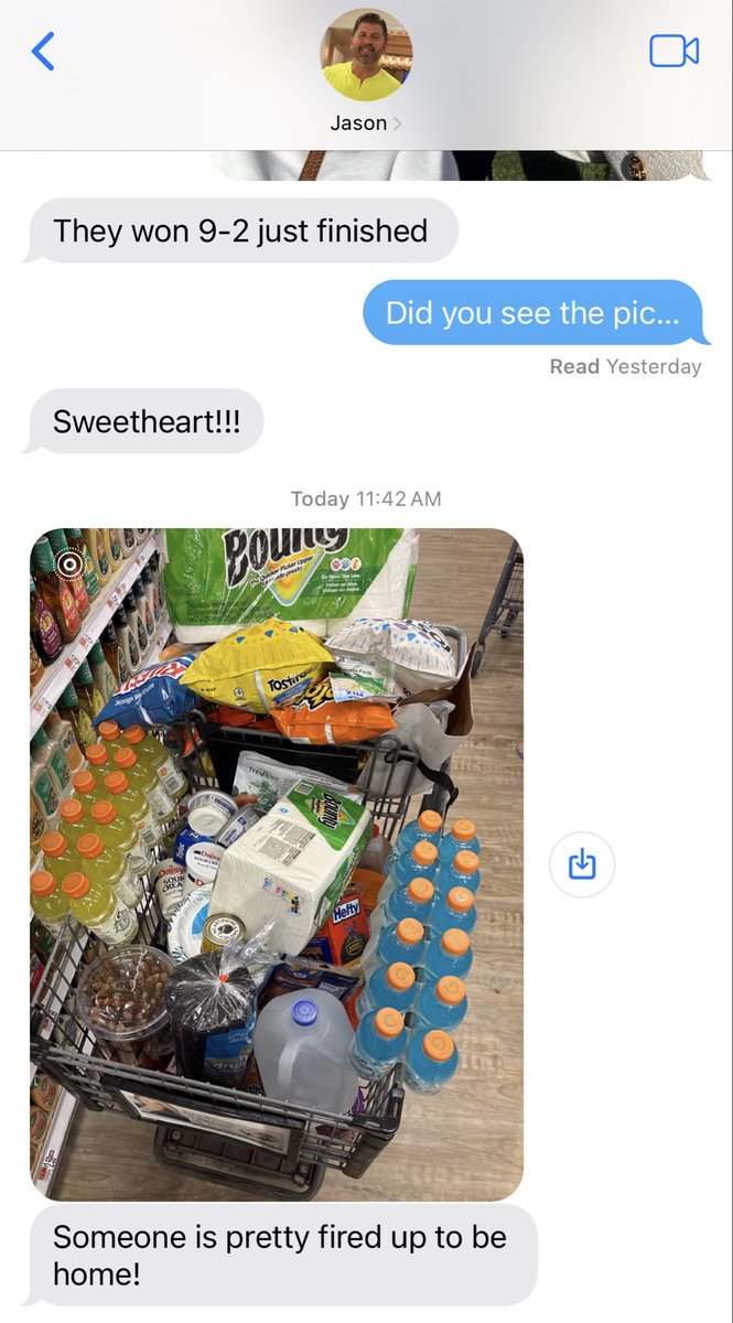 So proud of you <a href="/Varitek_33/">Jason Varitek</a> .. Your dedication and loyalty to the <a href="/RedSox/">Red Sox</a> for the past 28 years is unmatched. 

We don’t know where the road will take you next season…. 
But I do know you’re off grocery duty! 
❤️🍾