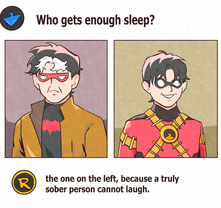 Make sense?

#Nightwing  #jasontodd #TimDrake #DamianWayne