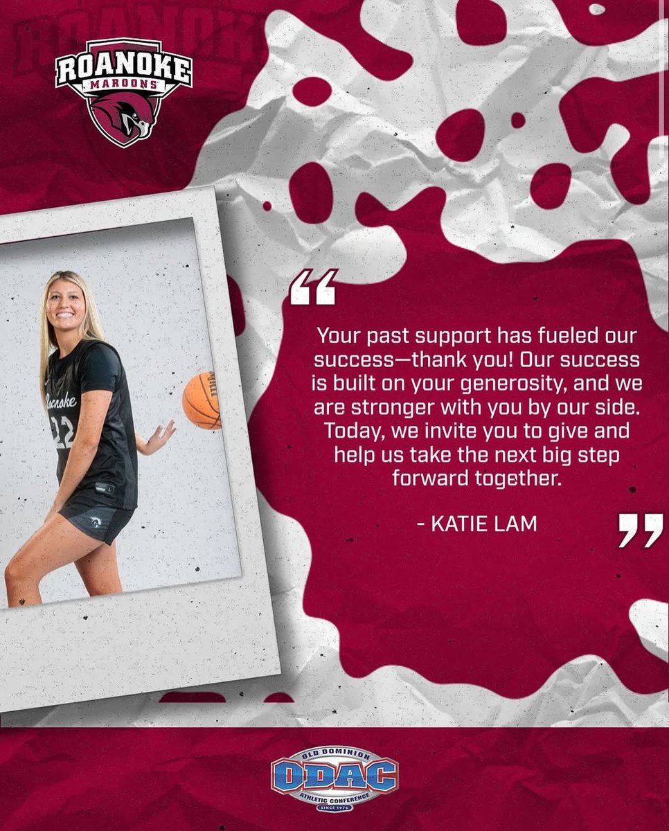 3️⃣ more days until the big day!! Hear from Sophmore Katie Lam about how important your donations are to Roanoke Women’s Basketball!! 

Use this link below to donate early! 

givecampus.com/schools/Roanok…