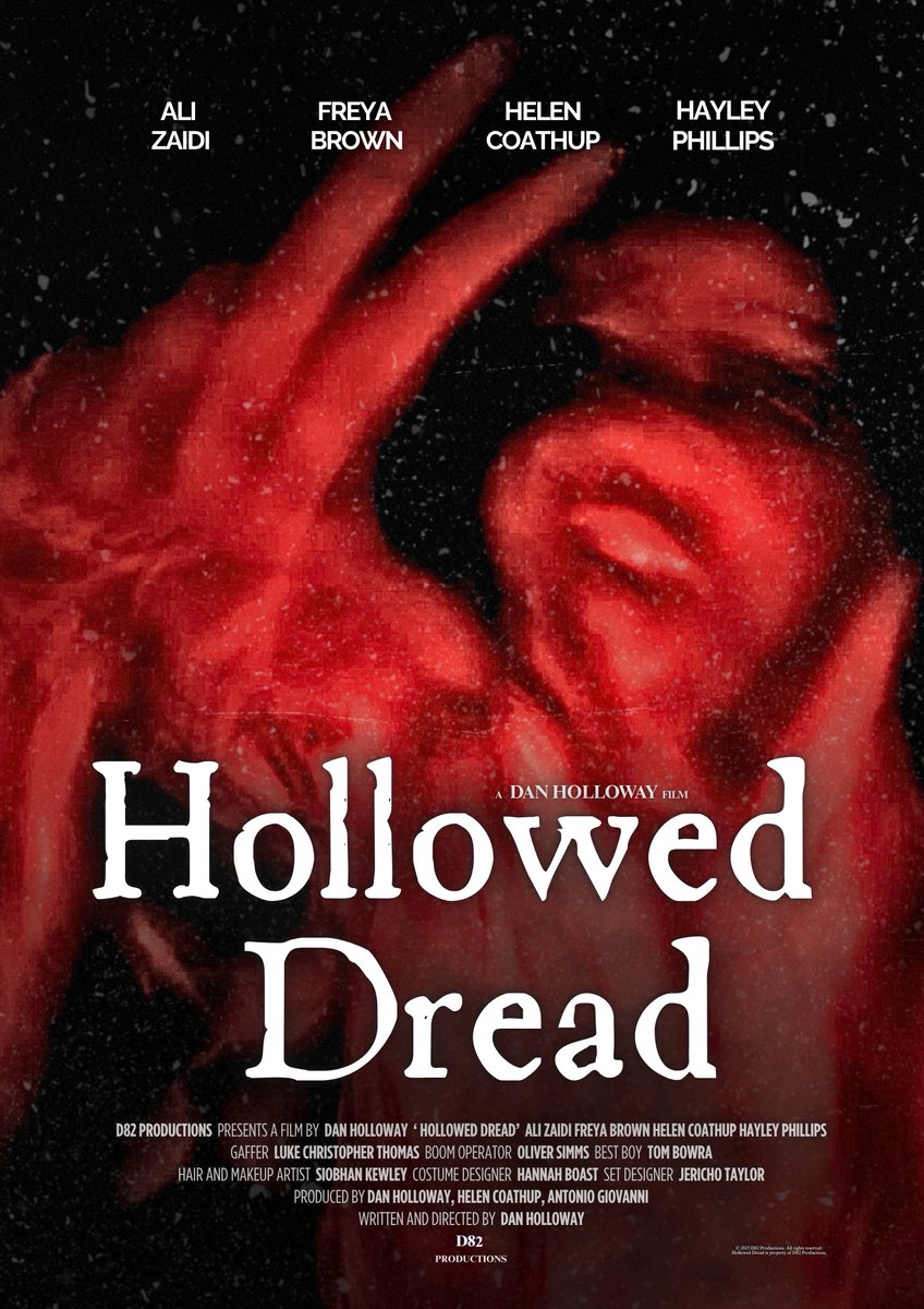 We are pleased to announce that our upcoming short film, Hollowed Dread, has wrapped on principal photography and is now in post-production being spliced, slice and diced.

Stay tuned for future updates.✨

d82productions.com
#d82productions #d82 #filmmaking #shortfilm