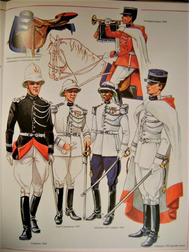 French mounted colonial gendarmerie uniforms.