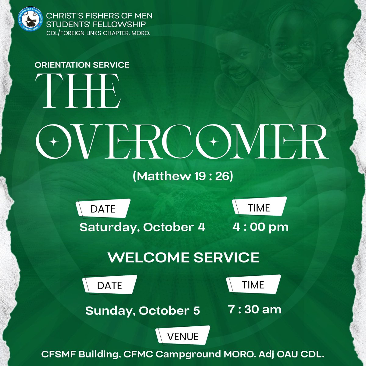 Join us for our welcome service at Moro 😍😍