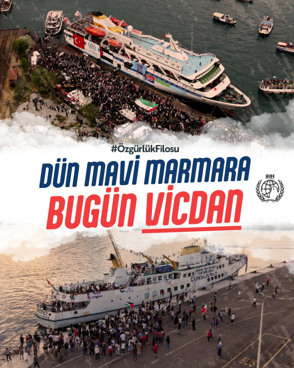 İnsanlık vicdanı susturulamaz!
#ÖzgürlükFilosu