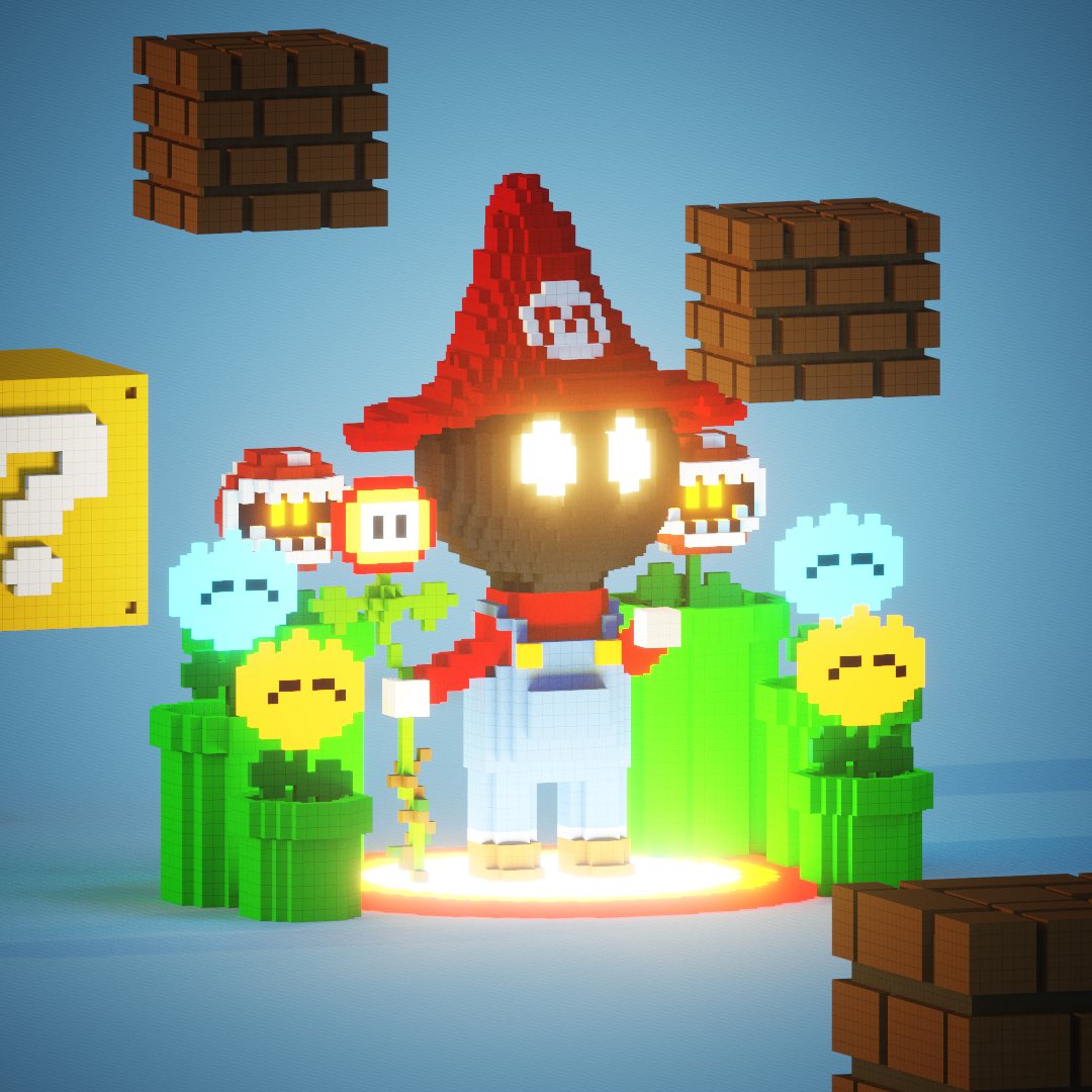 WizardsofAlgo's tweet image. GM and Happy Sorcerer Saturday!
We recently dropped the Mario & Luigi skins for our Pixel Wizards. The first 5 to complete a full set of either gets a free BG upgrade!
You can purchase base Wizards at the link below and hit up our Discord to add traits.
drops.randgallery.com/drops/gpfeTp2e…