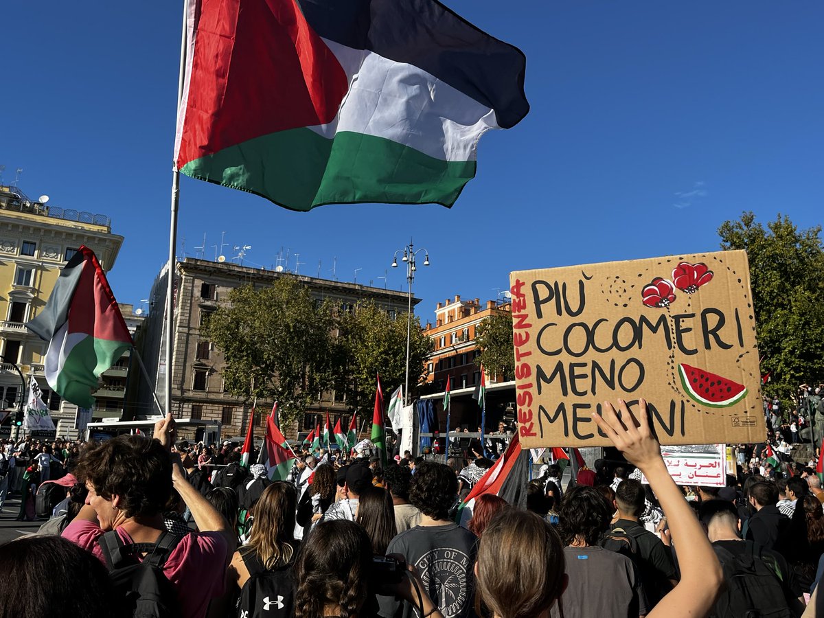 Piazza, bella piazza. #FreePalestine #roma #GazaGenocide #gaza