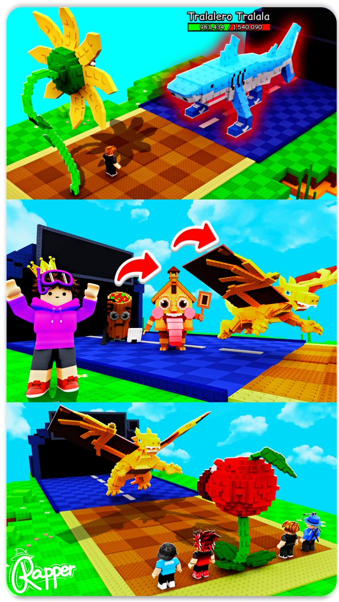 RAPPERXD19's tweet image. Recent Thumbnails Of Plants VS Brainrots👀
Your ❤️s &🔁fuel my madness #ROBLOX/#RobloxGFX/#robloxart/#Robloxdev
