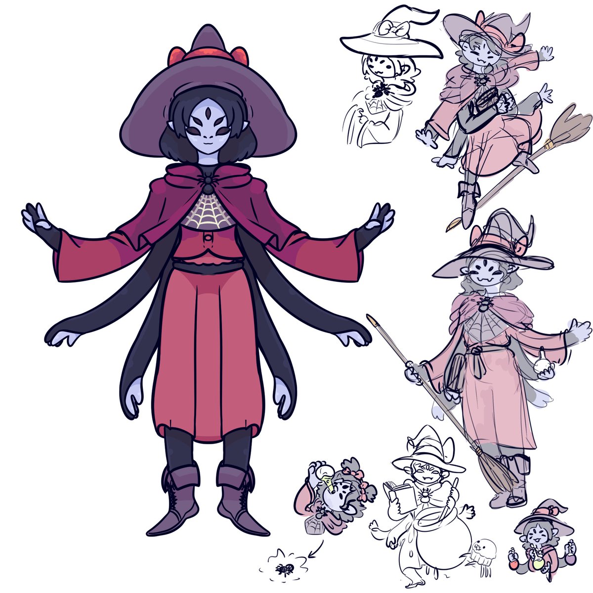 A0infinity1's tweet photo. Witch Muffet Halloween costume 
#muffet #undertale https://t.co/ewSXaV43Ss