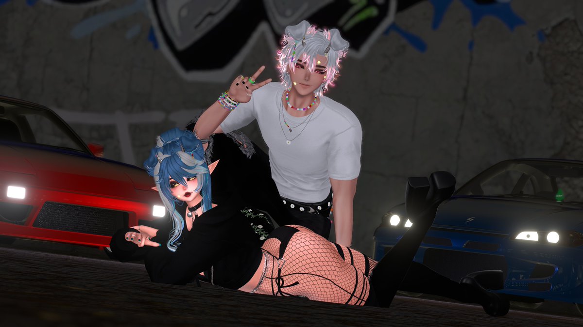 NoraastiVrc's tweet photo. "You wanna drift with us?🚗✨"

Avatar (Female): Baddie by @khihani1
Posing/Pictures: Me

Avatar (Male): Beck by @dyzzyvr
Posing (Halfbody): @SupportNova102

#vrc #VRC #vrchat #VRChat #VRChat_world #VRChatPhotographer
(These avis are so amazing! Please go support the creators!💖) https://t.co/8OKArFYWcs