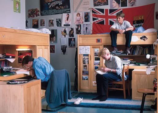 ‘English boarding schools in the late 1980s’ photo by Mark Draisey (1980s)