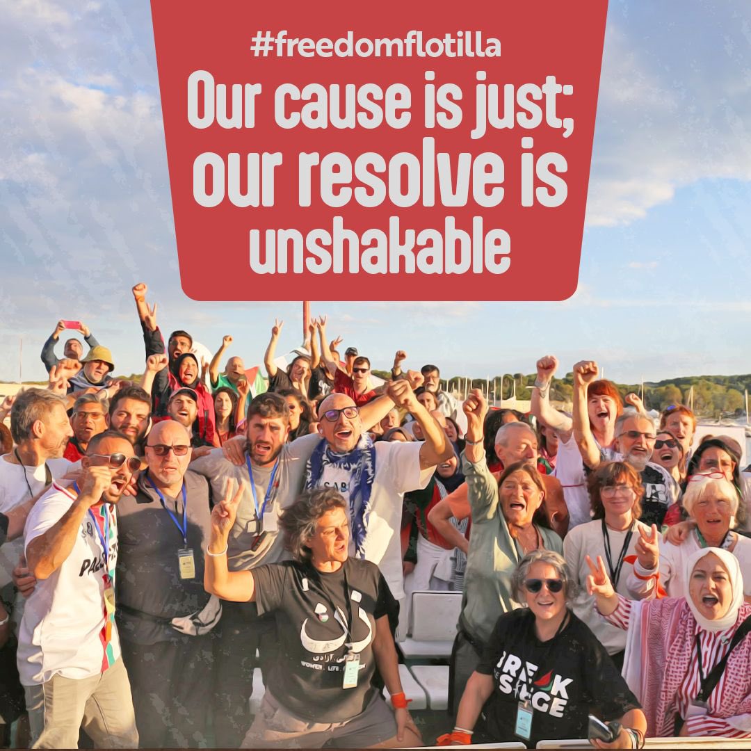 Abluka insanlık suçudur!
#ÖzgürlükFilosu