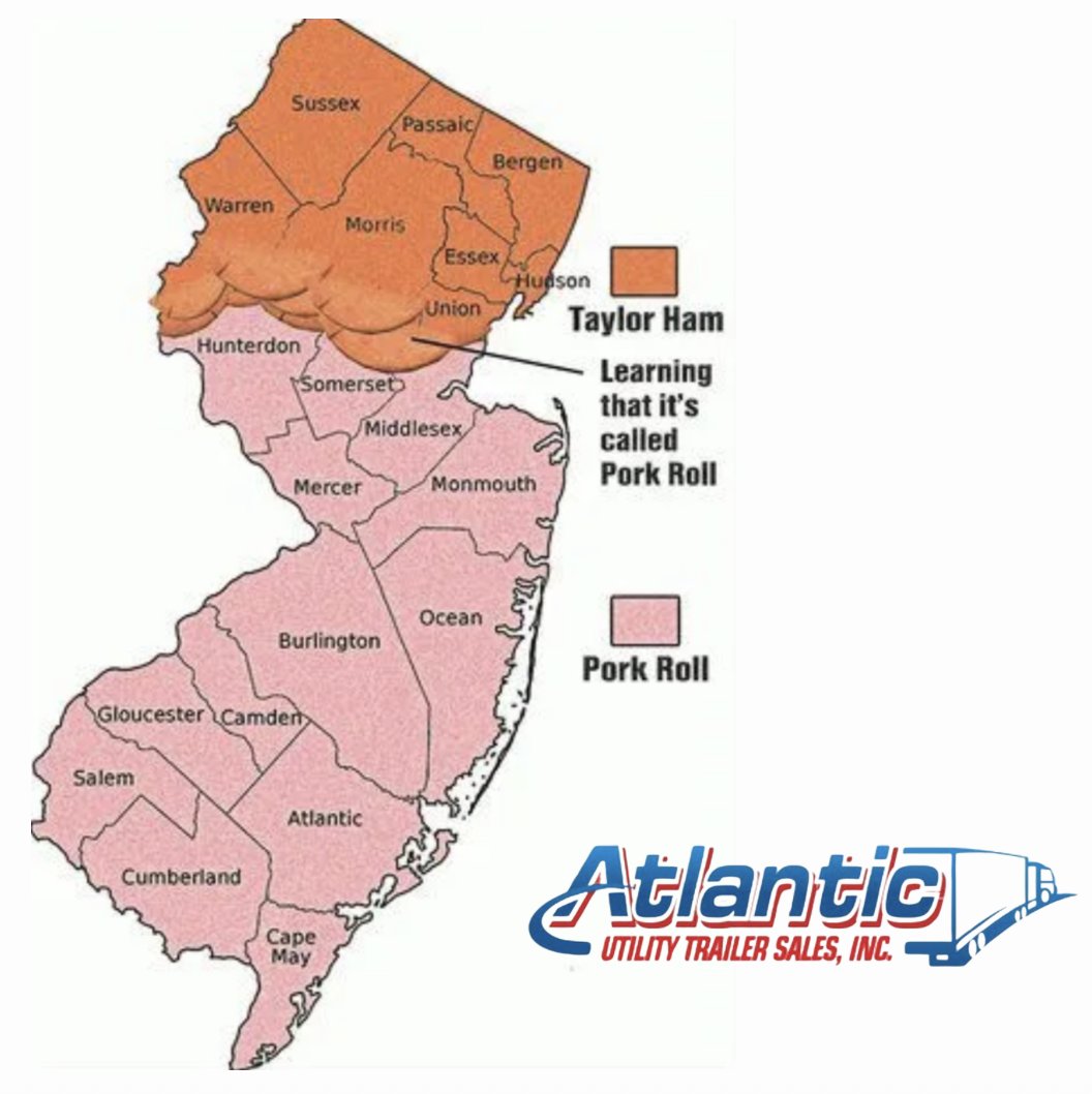 AtlanticUtility's tweet photo. The same great customer service, whether you’re from Taylor Ham or Pork Roll County.  Two Locations, One Trusted Team
We serve you from both North Brunswick and Thorofare, NJ—sales, parts, rentals, and more.
#AtlanticUtilityTrailer https://t.co/hQnNsUDrIb