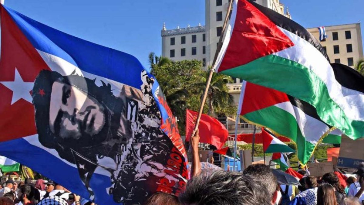 🇨🇺🇵🇸 The Cuban people show solidarity with Palestine.