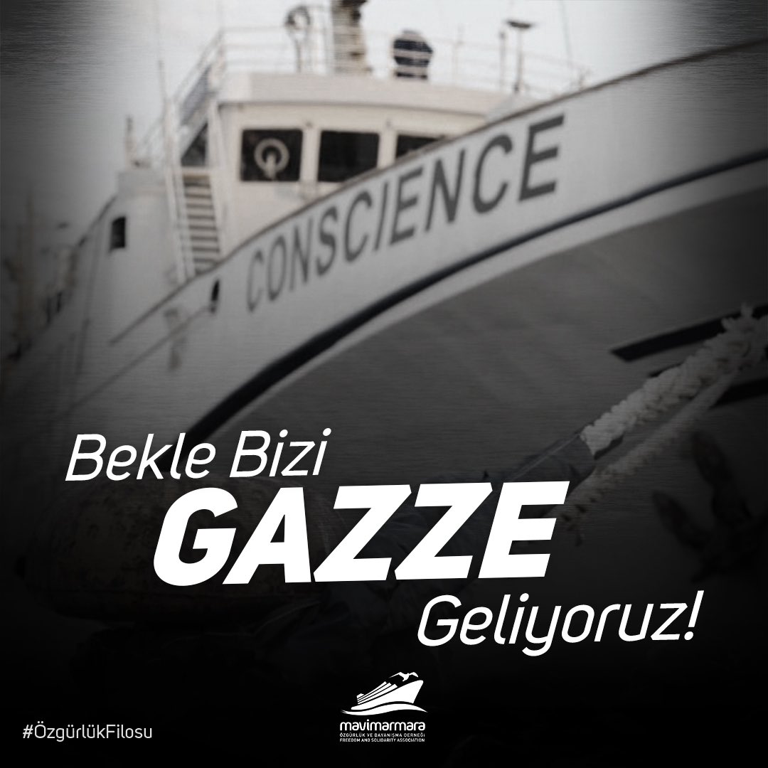 mavimarmaratr's tweet photo. Bekle Bizi GAZZE Geliyoruz! #ÖzgürlükFilosu https://t.co/AcZHCYCaf4