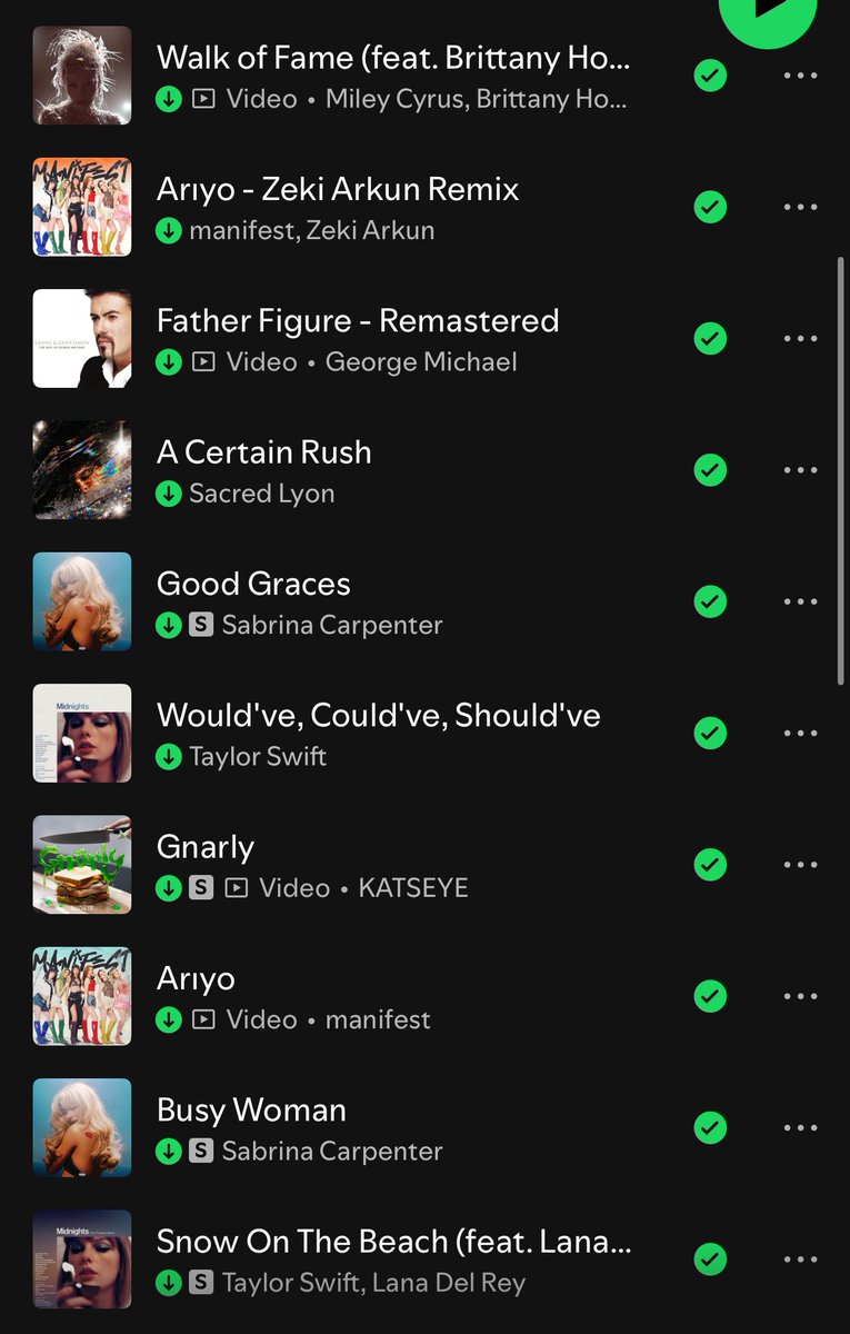 Ben ve tekrar şarkılarım