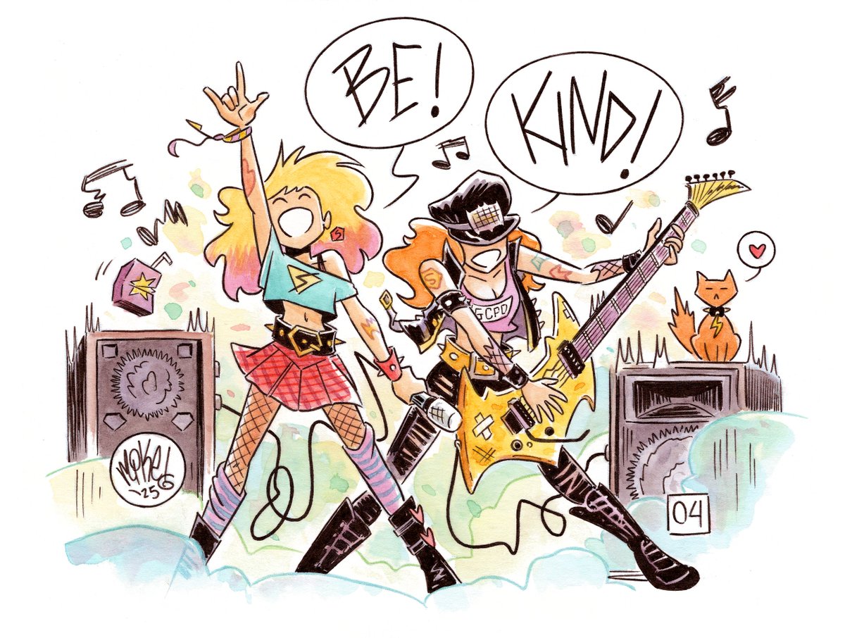 Day 4: PUNK ROCK 🎸🤟

#SuperBatober #Inktober #inktober2025