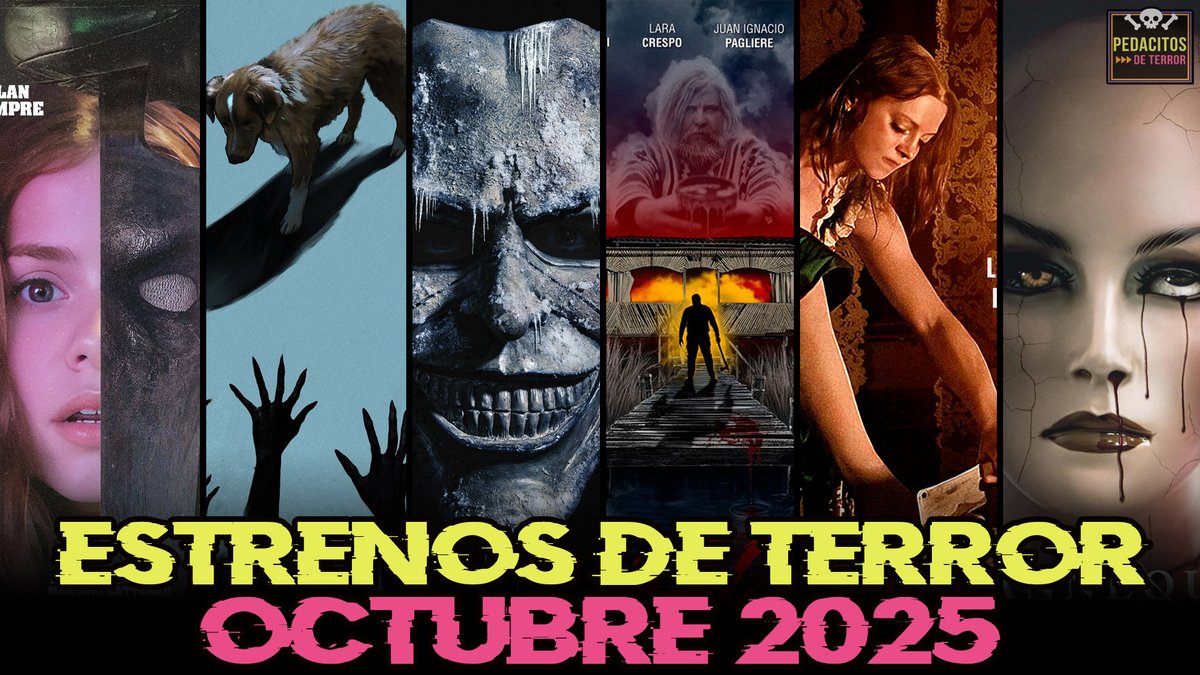 Llegaron los estrenos de terror del mes de Octubre🎃Y son un montón! Se los dejo todos en este videin: youtube.com/watch?v=4HWhG9… 📺 Se agradece como siempre el like y la compartida :)