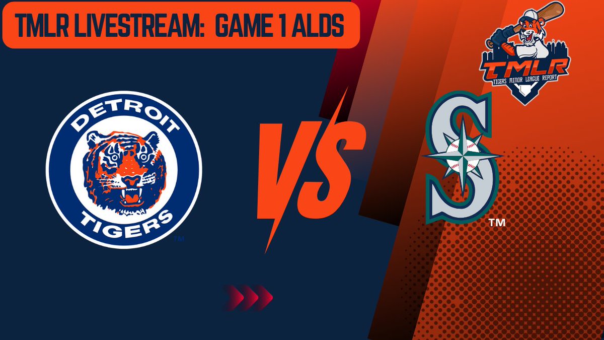 Join us for our #ALDS watch party starting at 8:30 tonight here or on our YouTube channel as the Tigers take on the Mariners. #RepDetroit