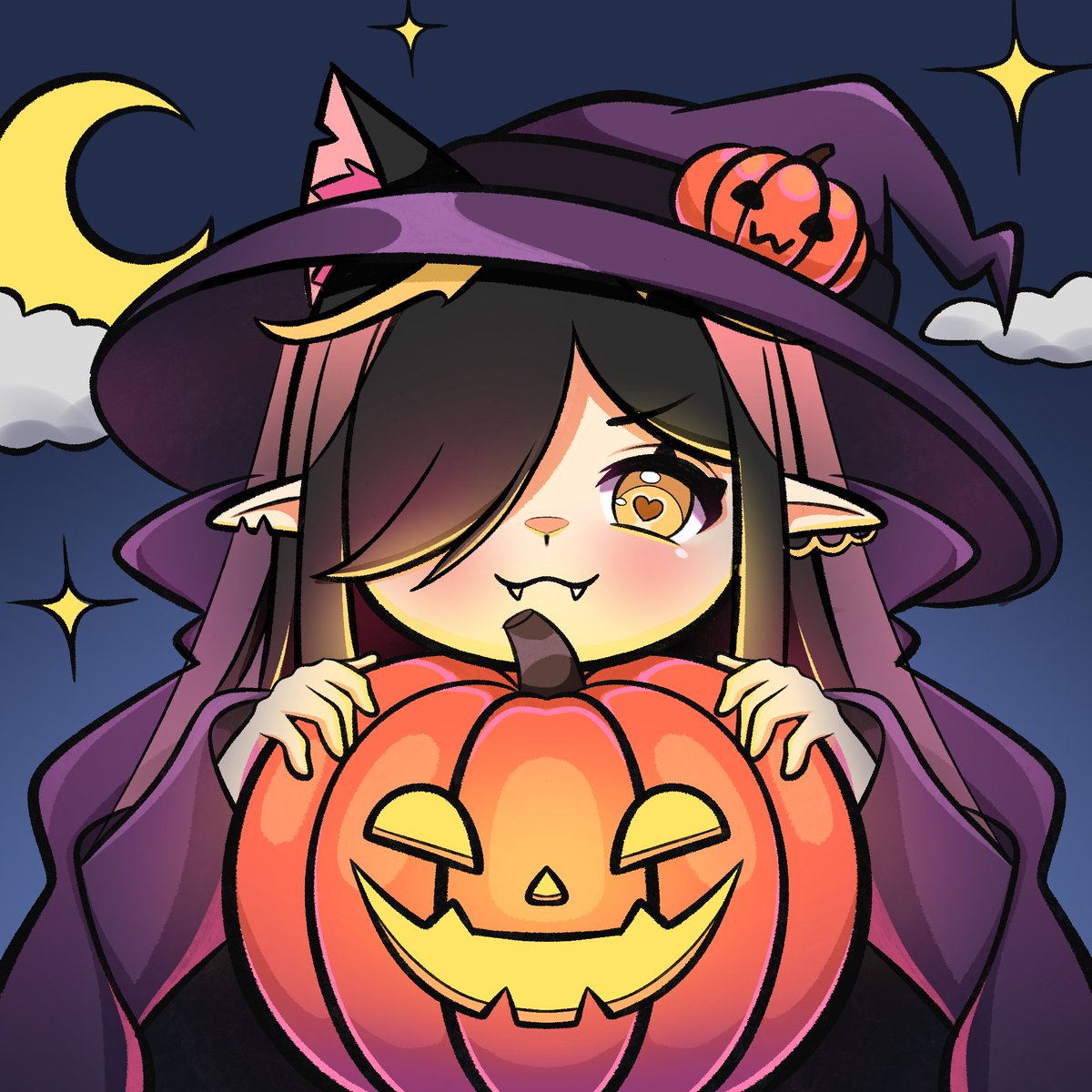 himaxhime's tweet photo. Good morning cuties~!🖤

Can I be your spooky witch today? Let's make potions and stuff together!🪄

🎨: #maplekyuu 🖤: #himacore https://t.co/IQ0hcjngG1