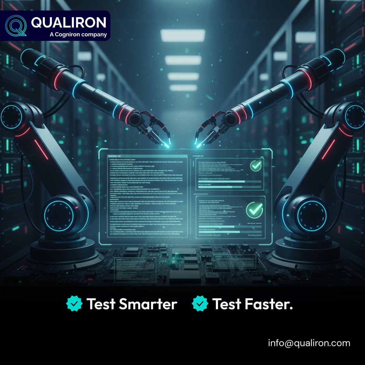 qualiron's tweet image. Manual testing can’t keep up with fast releases.
Qualiron’s Test Automation framework uses intelligent scripts, regression suites and CI/CD pipelines to accelerate testing, cut errors and ensure consistent quality at scale.
#TestAutomation #Qualiron #ContinuousTesting