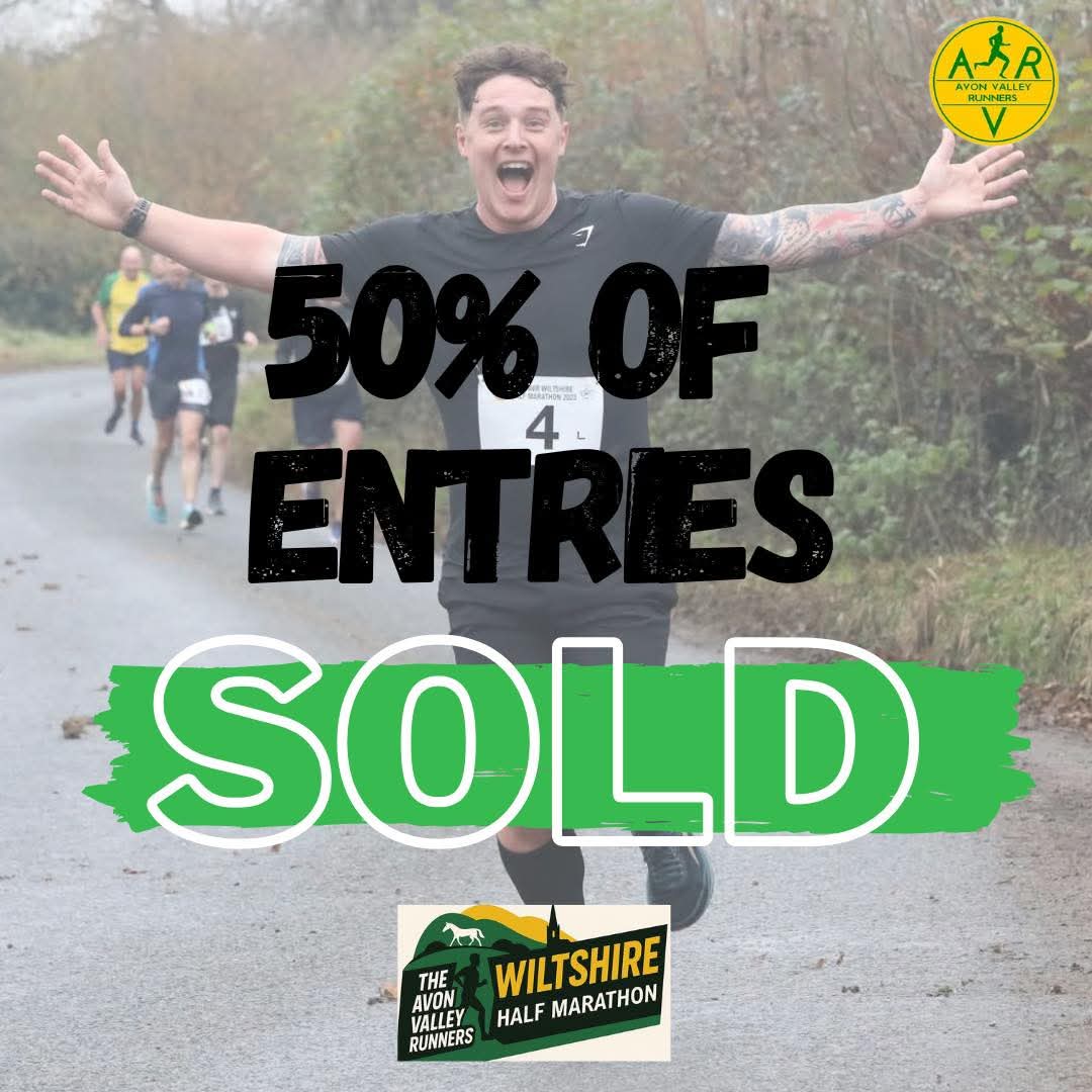 ⚠️50% OF ENTRIES SOLD OUT⚠️

We have now sold over half of the places for The AVR Wiltshire Half Marathon 2025!

Make sure you don’t miss out on your place on the start line this year and ENTER TODAY at race-nation.co.uk/register/the-a…