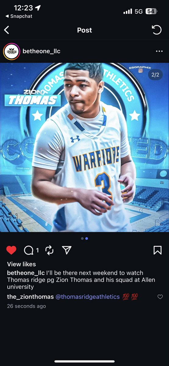 Zion thomas tweet media