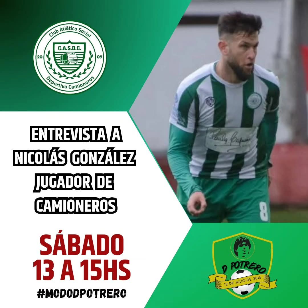 DPotreroOk's tweet photo. ¡HOY EN D POTRERO!

Nicolás González, autor del gol agónico de Camioneros para ganarle a Ituzaingó la final por el ascenso a la B Metropolitana, dialogará con nosotros.

Ya estamos en vivo por https://t.co/MllMuZOAer https://t.co/4Oa92a4vfD