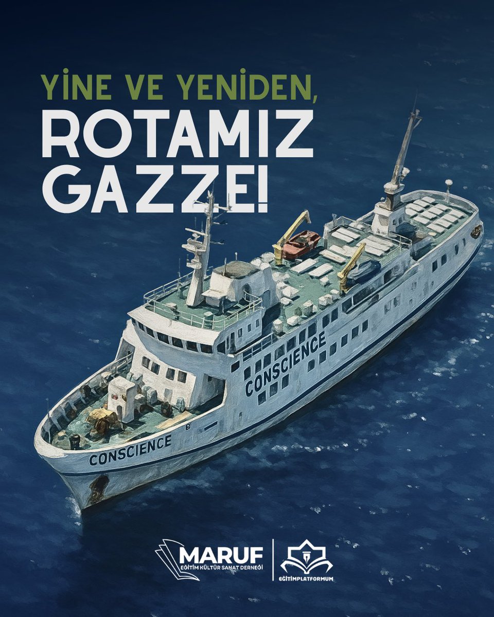 Yine ve yeniden, 
Rotamız Gazze!
#ÖzgürlükFilosu