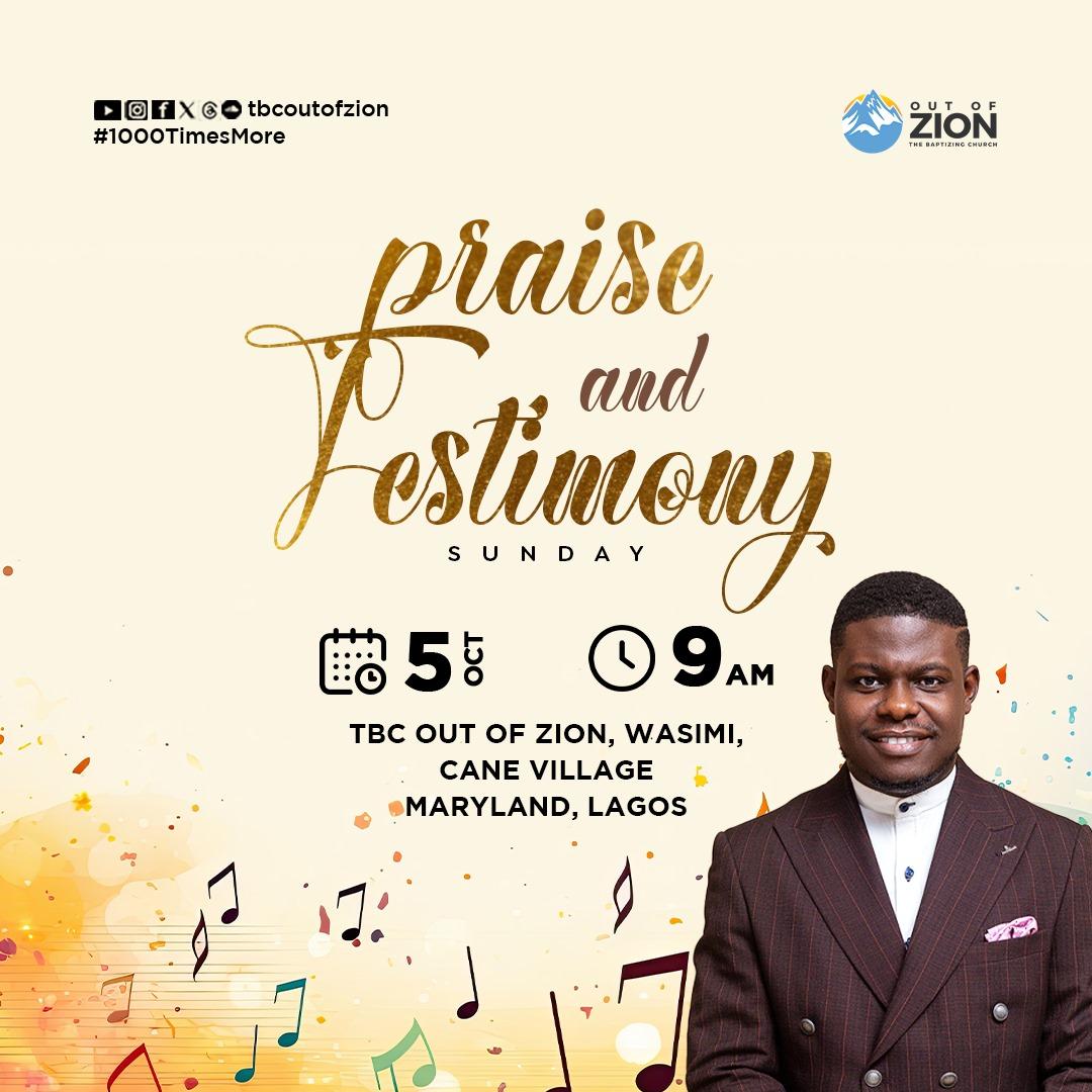 It is Thanksgiving and testimony O'clock , we did not forget all that he had done .
We put to remembrance who he is to us.
Join us at @tbcoutofzion tomorrow 

#tbcoutofzion 
#thanksgivingandtestimony